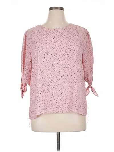 Pre-owned Cece 3/4 Sleeve Blouse In Pink