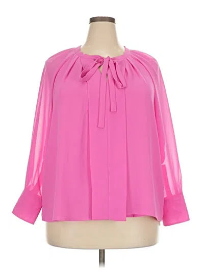 Pre-owned Cece 3/4 Sleeve Blouse In Pink