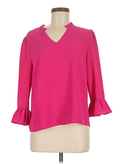 Pre-owned Cece 3/4 Sleeve Blouse In Pink