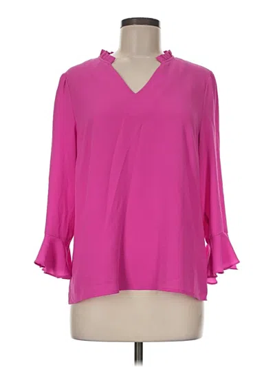 Pre-owned Cece 3/4 Sleeve Blouse In Pink