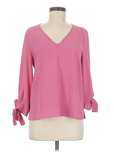 Pre-owned Cece 3/4 Sleeve Blouse In Pink