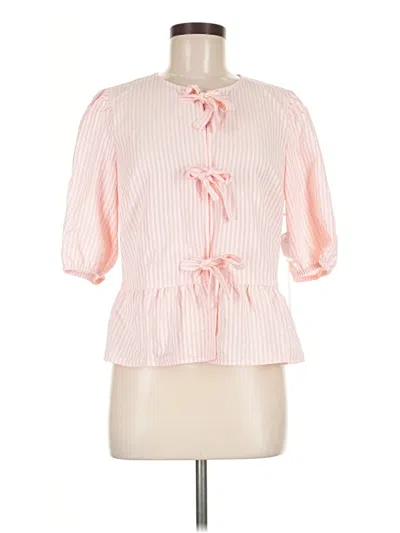Pre-owned Cece 3/4 Sleeve Blouse In Pink