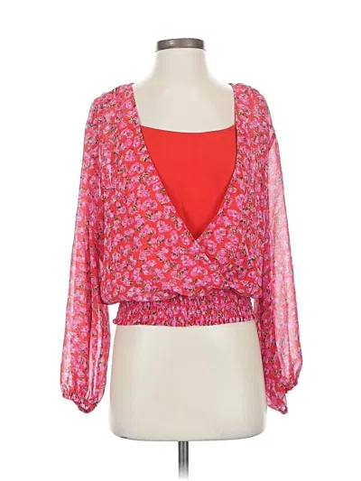 Pre-owned Cece 3/4 Sleeve Blouse In Red