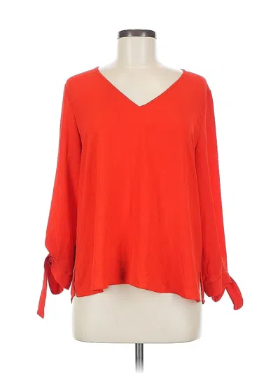Pre-owned Cece 3/4 Sleeve Blouse In Red