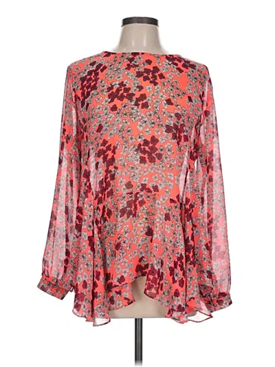 Pre-owned Cece 3/4 Sleeve Blouse In Red