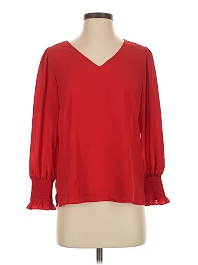 Pre-owned Cece 3/4 Sleeve Blouse In Red