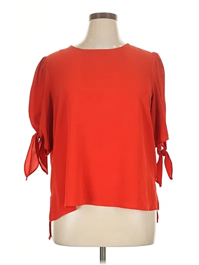 Pre-owned Cece 3/4 Sleeve Blouse In Red