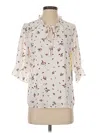 Cece 3/4 Sleeve Blouse In White