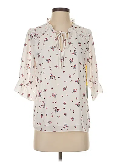 Cece 3/4 Sleeve Blouse In White