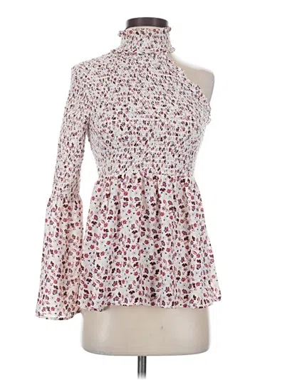 Pre-owned Cece 3/4 Sleeve Blouse In White