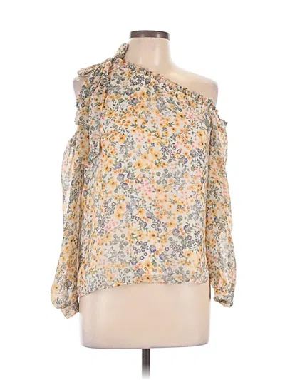 Pre-owned Cece 3/4 Sleeve Blouse In Yellow