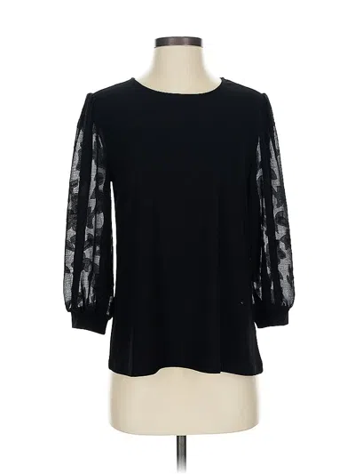 Pre-owned Cece 3/4 Sleeve T-shirt In Black