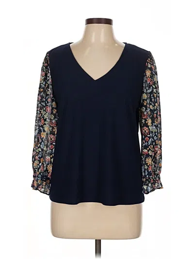 Pre-owned Cece 3/4 Sleeve T-shirt In Blue