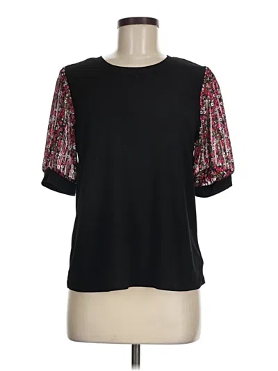 Pre-owned Cece 3/4 Sleeve T-shirt In Black