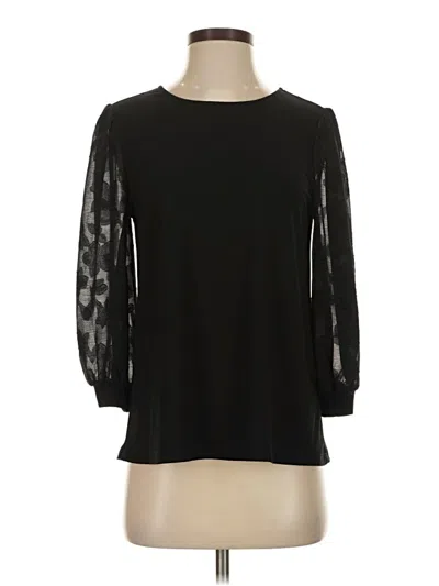 Pre-owned Cece 3/4 Sleeve T-shirt In Black