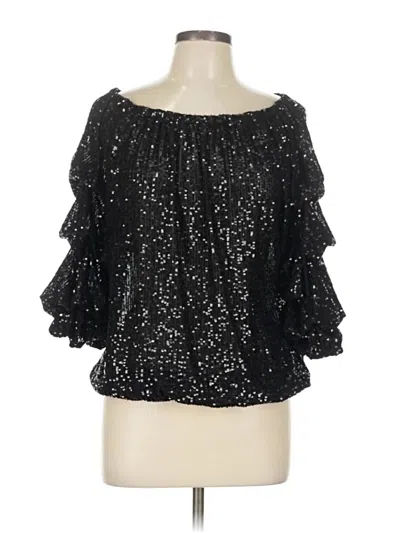 Pre-owned Cece 3/4 Sleeve T-shirt In Black