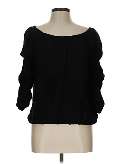 Pre-owned Cece 3/4 Sleeve T-shirt In Black