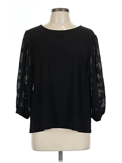 Pre-owned Cece 3/4 Sleeve T-shirt In Black