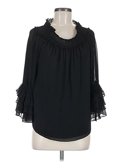 Pre-owned Cece 3/4 Sleeve T-shirt In Black
