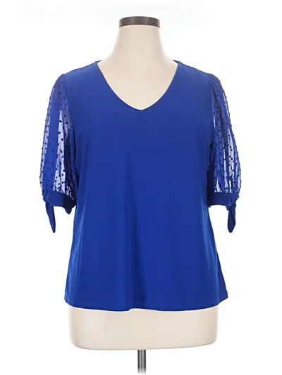 Pre-owned Cece 3/4 Sleeve T-shirt In Blue