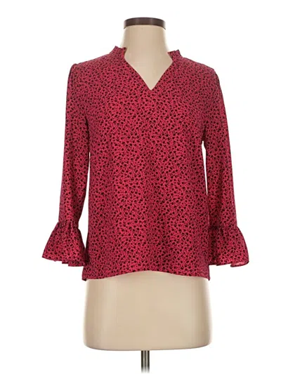 Pre-owned Cece 3/4 Sleeve T-shirt In Red