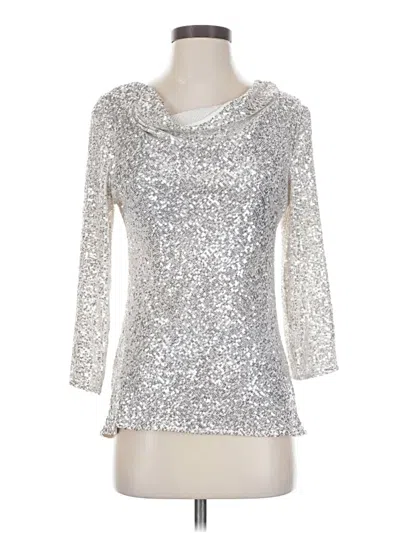 Pre-owned Cece 3/4 Sleeve T-shirt In Silver