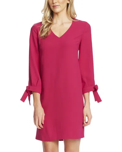 Cece 3/4 Tie Sleeve V-neck Dress In Multi