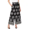 Cece Ankle Wide Leg Pull-on Pants In Black