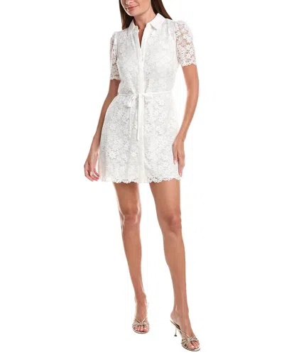 Cece Belted Dress In White