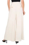Cece Belted High Waist Wide Leg Pants In New Ivory