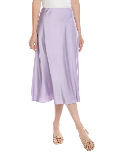 Cece Bias Midi Skirt In Purple