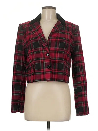 Pre-owned Cece Blazer Jacket In Red