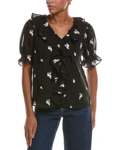 Cece Blouson Top In Black