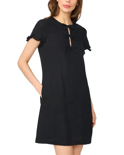 Cece Bow Detail Keyhole Mini Dress In Black