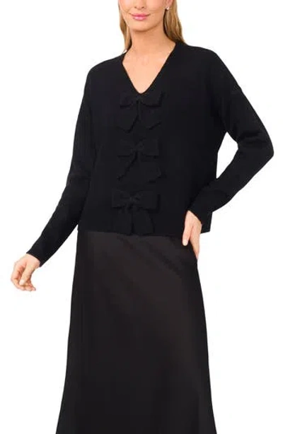 CECE CECE BOW FRONT SWETER