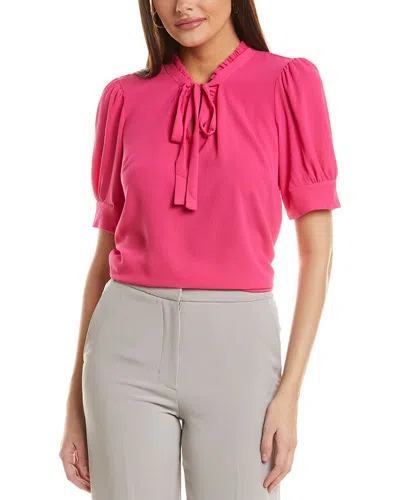 Cece Bubble Crepe Blouse