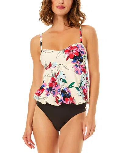 Cece Bubble Tankini In Multi
