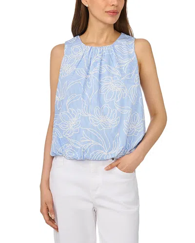 Cece Bubble Top In Blue