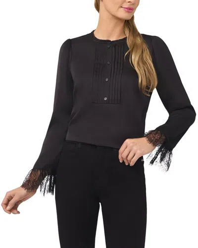 Cece Button Down Blouse In Multi