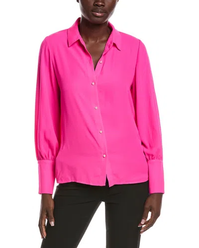 CECE BUTTON-DOWN COLLARED TALL CUFF BLOUSE