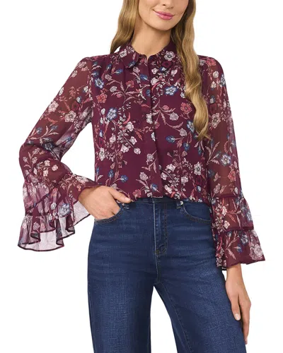Cece Button Shirt In Red