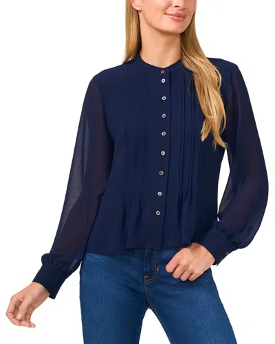 CECE BUTTON-UP BLOUSE