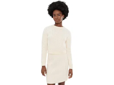 Cece Cable Knit Pullover Sweater In Neutral