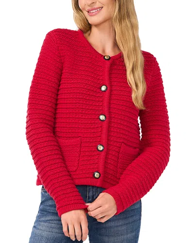 Cece Cardigan In Red Hot