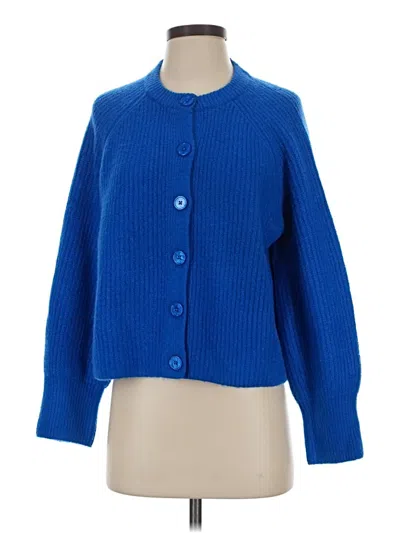 Pre-owned Cece Cardigan Sweater In Blue