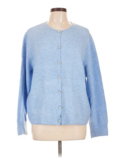 Pre-owned Cece Cardigan Sweater In Blue