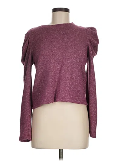 Pre-owned Cece Cardigan Sweater In Burgundy