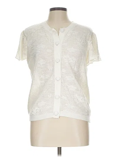 Pre-owned Cece Cardigan Sweater In Ivory