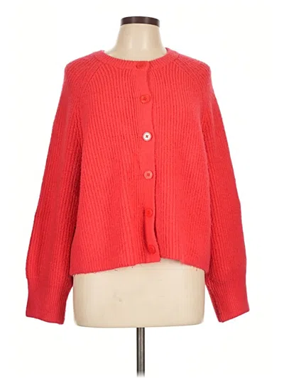 Pre-owned Cece Cardigan Sweater In Red