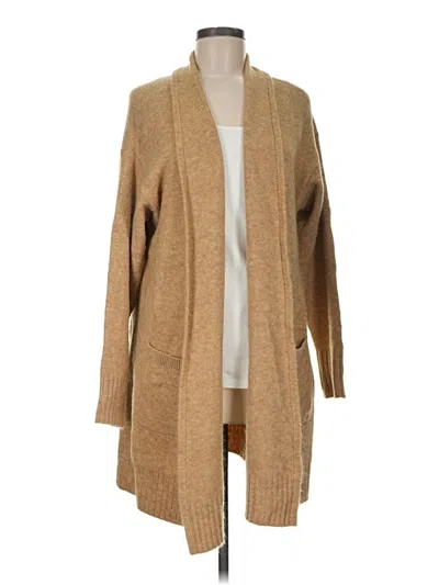 Pre-owned Cece Cardigan Sweater In Tan
